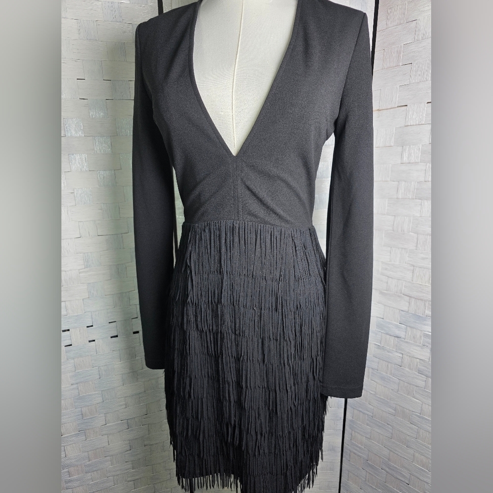 MISSGUIDED FRINGE DRESS